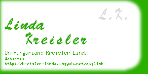 linda kreisler business card
